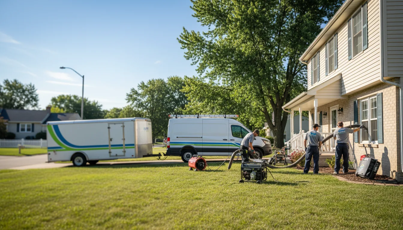 Flooded Basement Restoration And Cleanup With Repair in Conway, MI near me